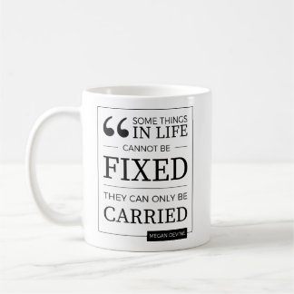 can't be fixed mug in black on white