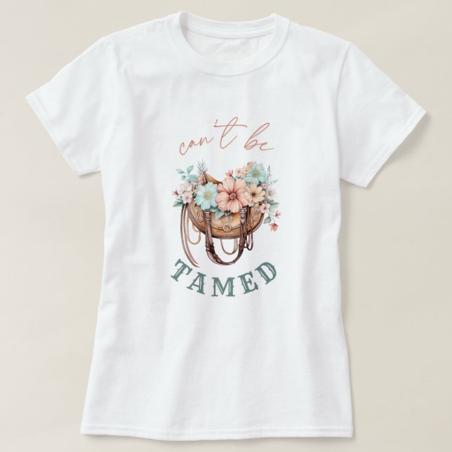 Can't be Tamed Boho Country Girl Style T-Shirt (Design Front)