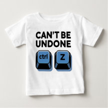 Can't Be Undone ctrl + z