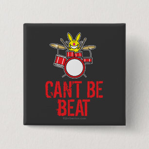 Can't Beat Me 15 Cm Square Badge