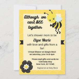 Can't Bee Together Baby Shower Invitation