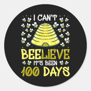 Can't Believe It's Been 100 Days 100th Day Of Scho Classic Round Sticker
