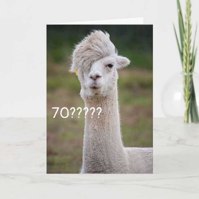 CAN'T BELIEVE YOU ARE CELEBRATING "70th" BIRTHDAY Card (Front)