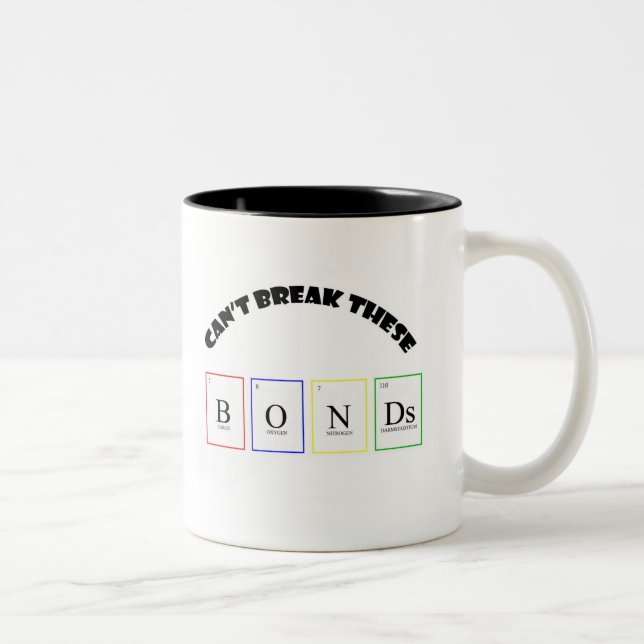 Can't Break These B O N Ds Two-Tone Coffee Mug (Right)