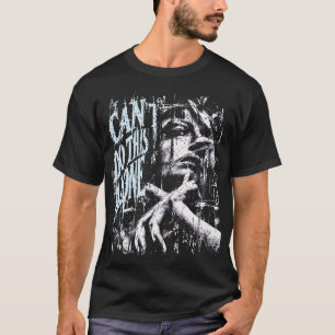 CAN'T DO THIS ALONE — Blue White Gothic T-Shirt