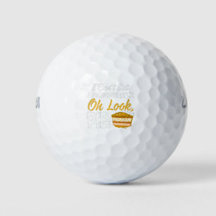 Can't Eat Another Bite Oh Look Pie Funny Golf Balls