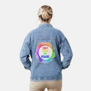 Can't Erase My Pride Denim Jacket
