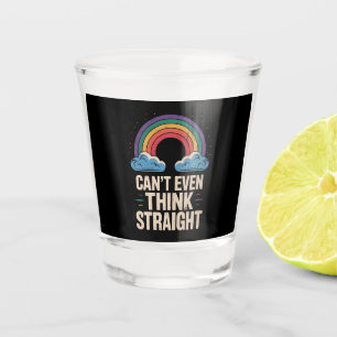 Can't Even Think Straight LGBTQ Gay Pride Ally Shot Glass