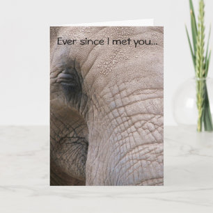 Can't Forget You Elephant Greeting Card