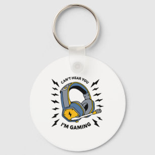 Can't Hear You I'm Gaming Gamer (front And Ck Desi Key Ring
