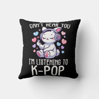 Can't Hear You I'm Listening K-pop Finger Heart Cushion