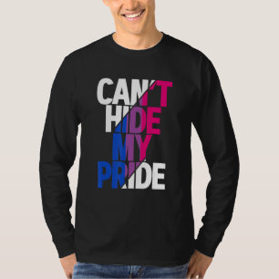 Can't Hide My Pride Bisexual Flag Lgbtq Bisexualit T-Shirt