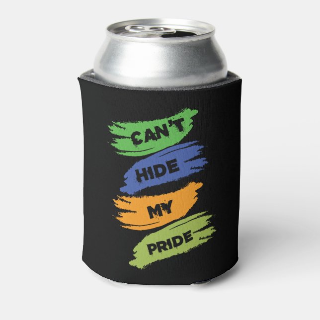 Can't Hide My Pride | LGBTQ | Gay Pride Can Cooler (Can Back)