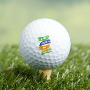 Can't Hide My Pride   LGBTQ   Gay Pride Golf Balls