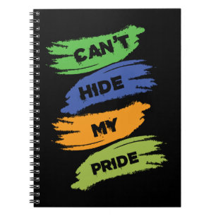 Can't Hide My Pride   LGBTQ   Gay Pride Notebook