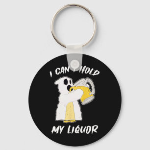 Can't Hold My Liquor Ghost Halloween Beer Key Ring