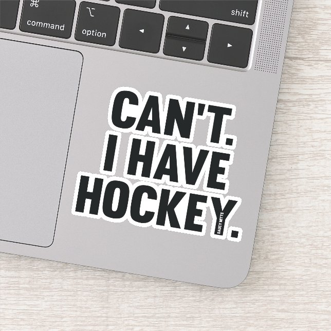 Can't I Have Hockey Great Funny Excuse Laptop (Detail)