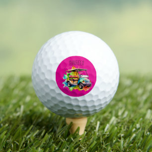 CAN'T MISS THESE HOT PINK PERSONALIZED GOLF BALLS