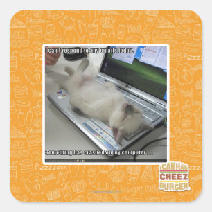 Can't respond square sticker