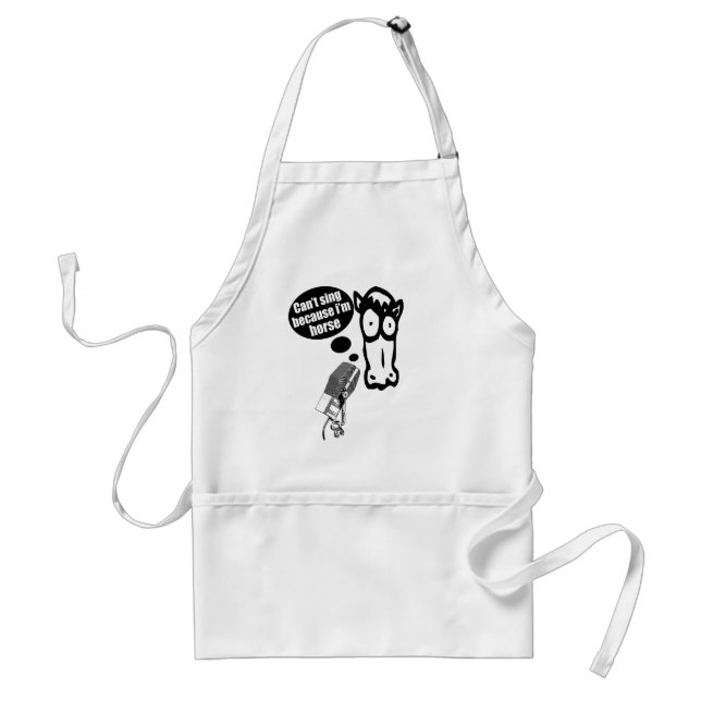 Can't Sing Standard Apron (Front)