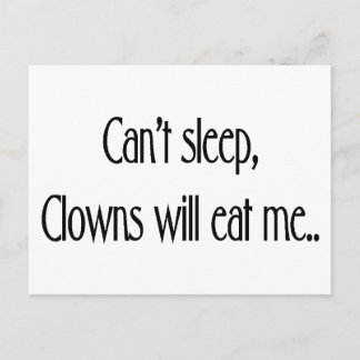 Can't sleep postcard