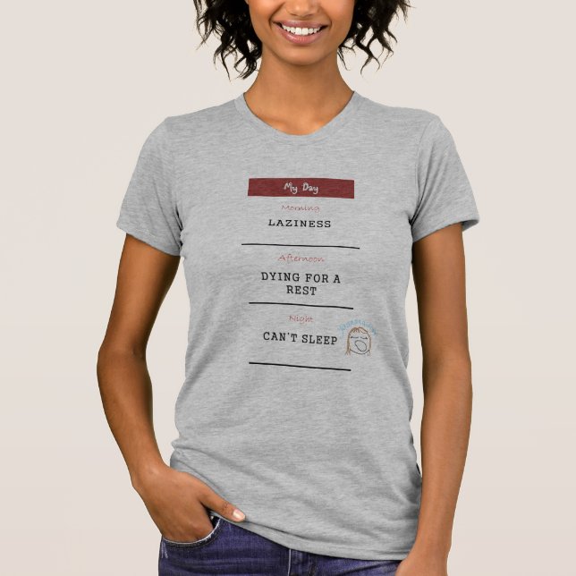"Can't Sleep" Women's Night Shirt (Front)