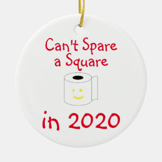 Can't Spare a Square in 2020 Christmas Ceramic Tree Decoration