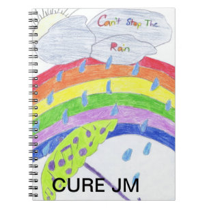 "CANT STOP THE RAIN" art by "Emma" Notebook