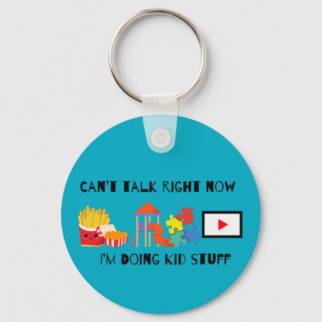 Can't talk right now Keychain (Back)