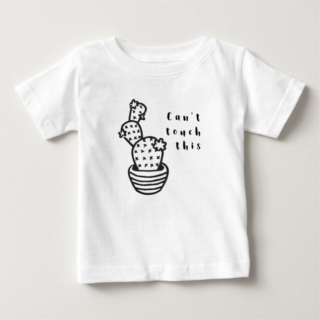 Cant Touch Cactus Baby T-Shirt (Front)