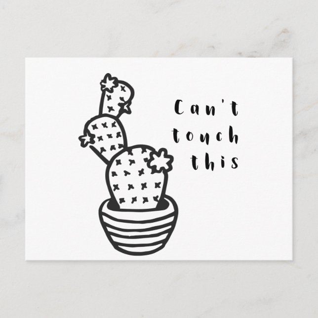 Cant Touch Cactus Postcard (Front)