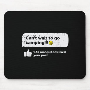 Cant Wait Go Camng Mosquitoes Camper Women Girls K Mouse Mat