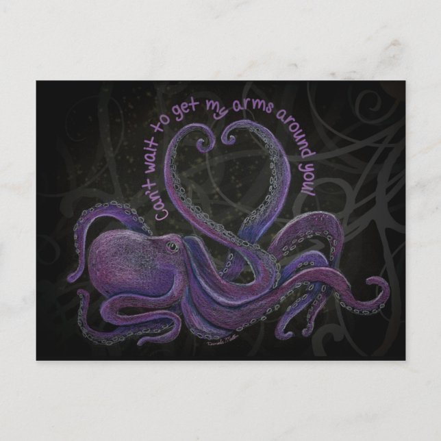 Can't Wait to Get My Arms Around You Postcard (Front)