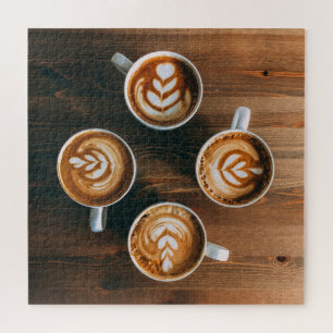 Can't Wait to Meet for Coffee Latte Photo Jigsaw Puzzle