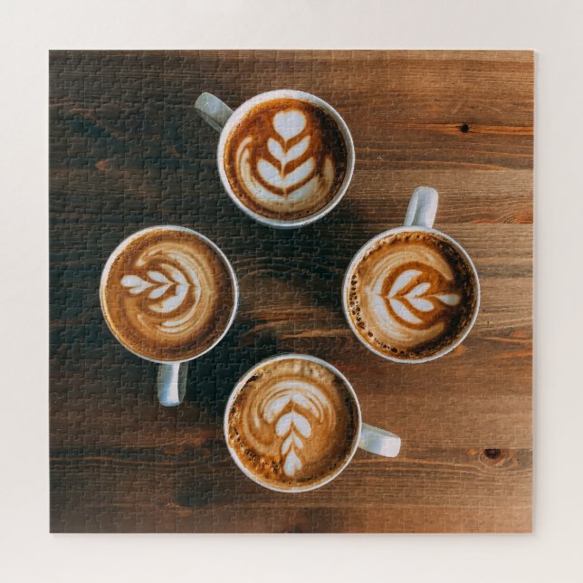 Can't Wait to Meet for Coffee Latte Photo Jigsaw Puzzle (Horizontal)