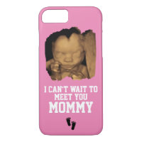 Can't Wait to Meet Mummy Sonogram Baby Photo Pink
