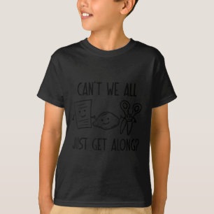 Can't We All Just Get Along Rock Paper Scissors Ga T-Shirt