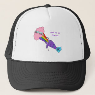 Can't we be friends lanyard fish and plankton hat