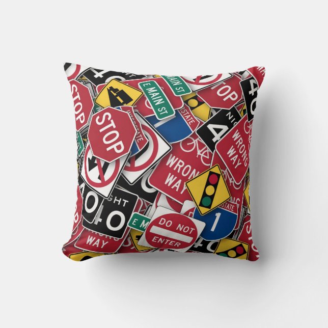 Can't You Read The Signs Cushion (Front)