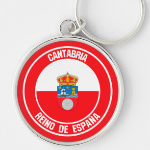 Cantabria Round Emblem Key Ring