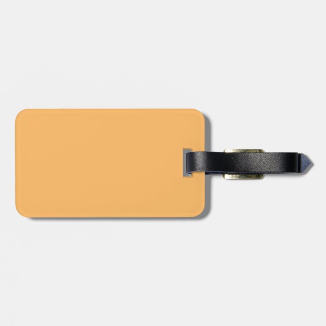 Cantaloupe Luggage Tag (Back Horizontal)