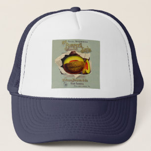 Cantaloupe Seed Advertising Art Antique Trucker Hat