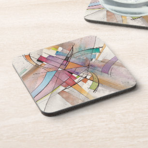 CANTATA in PASTEL MAJOR Abstract Art Coaster