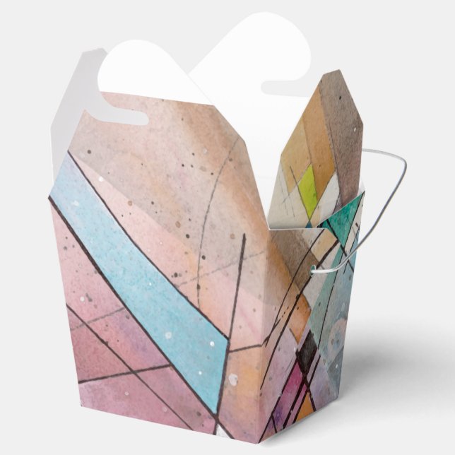 CANTATA in PASTEL MAJOR Abstract Art Favour Box (Opened)