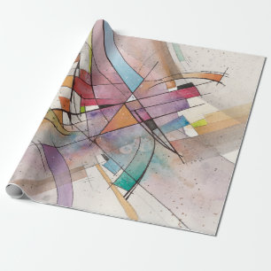 CANTATA in PASTEL MAJOR Abstract Art Watercolor Wrapping Paper