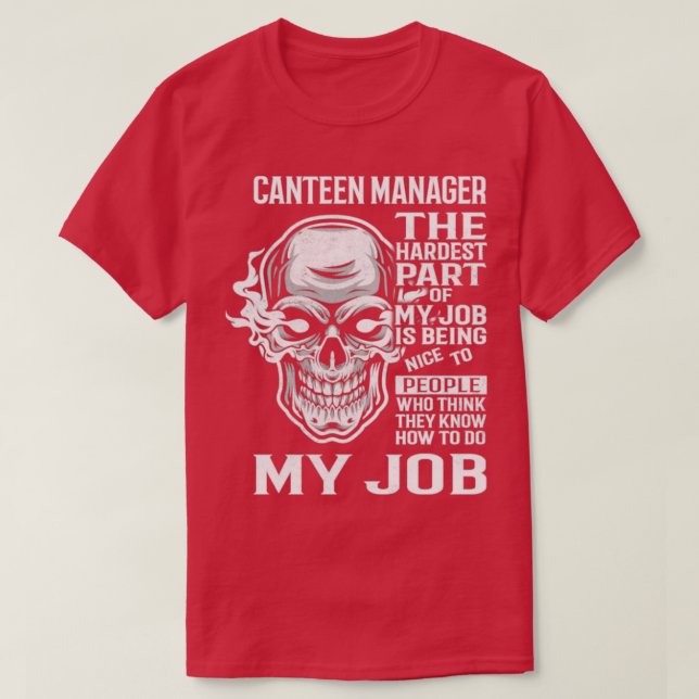 Canteen Manager T-Shirt (Design Front)