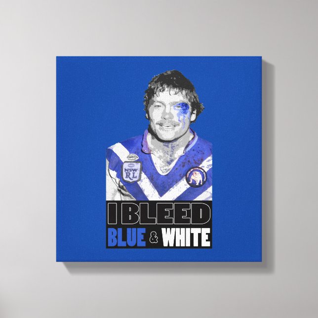 Canterbury Bulldogs - Terry Lamb Canvas Print (Front)