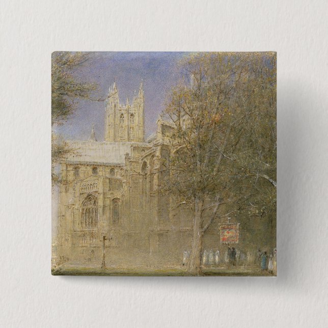 Canterbury Cathedral 15 Cm Square Badge (Front)