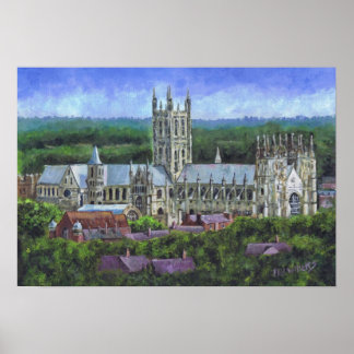 Canterbury Cathedral from a distance Poster