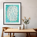 Canterbury Tales Springtime Middle English Quote Poster<br><div class="desc">Select the print size using the drop down menu above, and you can click the “edit design” button to customize the artwork to fit any size paper. Purchase a simple poster or a fully framed version with or without a mat! Thank you for shopping my designs and supporting independent artists!...</div>